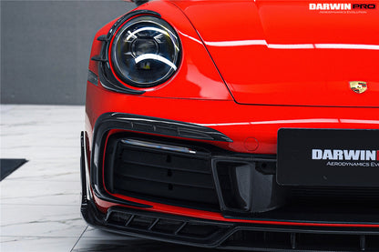 DarwinPRO Darwinpro 2019-2024 Porsche 911 992 Carrera S 4 4S Targa Cabriolet BKSSII Style Front Bumper Lip Splitter