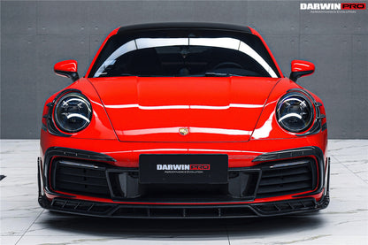DarwinPRO Darwinpro 2019-2024 Porsche 911 992 Carrera S 4 4S Targa Cabriolet BKSSII Style Front Bumper Lip Splitter