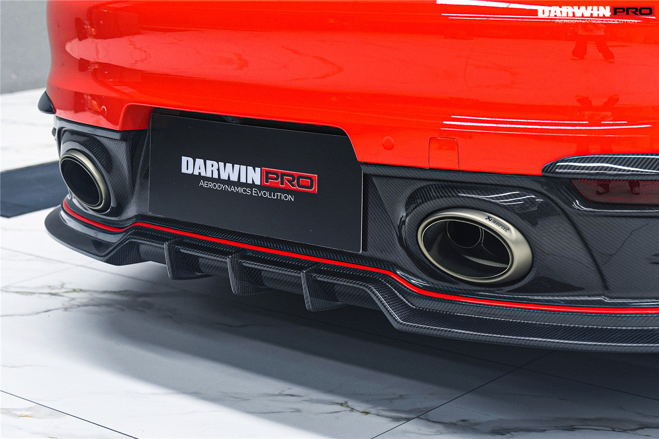 DarwinPRO Darwinpro 2019-2024 Porsche 911 992 Carrera Targa 4 4S Targa Cabriolet BKSSII Style Rear Lip