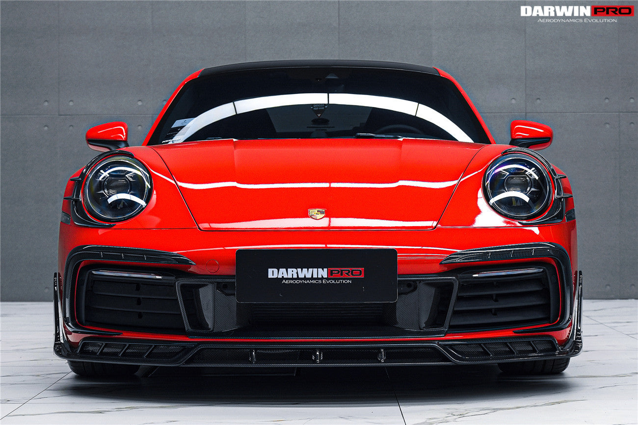DarwinPRO Darwinpro 2019-2024 Porsche 911 992 Carrera 4 4S Targa Cabriolet BKSSII Style Front Bumper Vent Trims