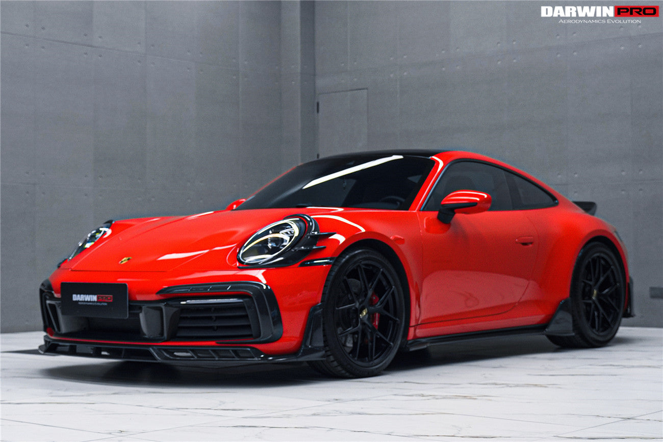 DarwinPRO Darwinpro 2019-2024 Porsche 911 992 Carrera 4 4S Targa Cabriolet BKSSII Style Front Bumper Vent Trims
