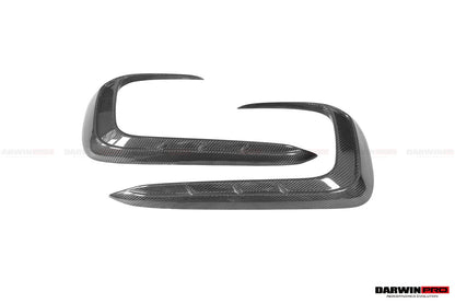 DarwinPRO Darwinpro 2019-2024 Porsche 911 992 Carrera 4 4S Targa Cabriolet BKSSII Style Front Bumper Vent Trims