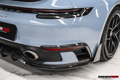 DarwinPRO 2019-2024 Porsche 911 992 Carrera & 4 & 4S & Targa & Cabriolet SD-Sport Design Model BKSSII Style Rear Bumper Vent Trims