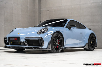 DarwinPRO 2019-2024 Porsche 911 992 Carrera & 4 & 4S & Targa & Cabriolet SD-Sport Design Model BKSSII Style Front Bumper Vent Trims