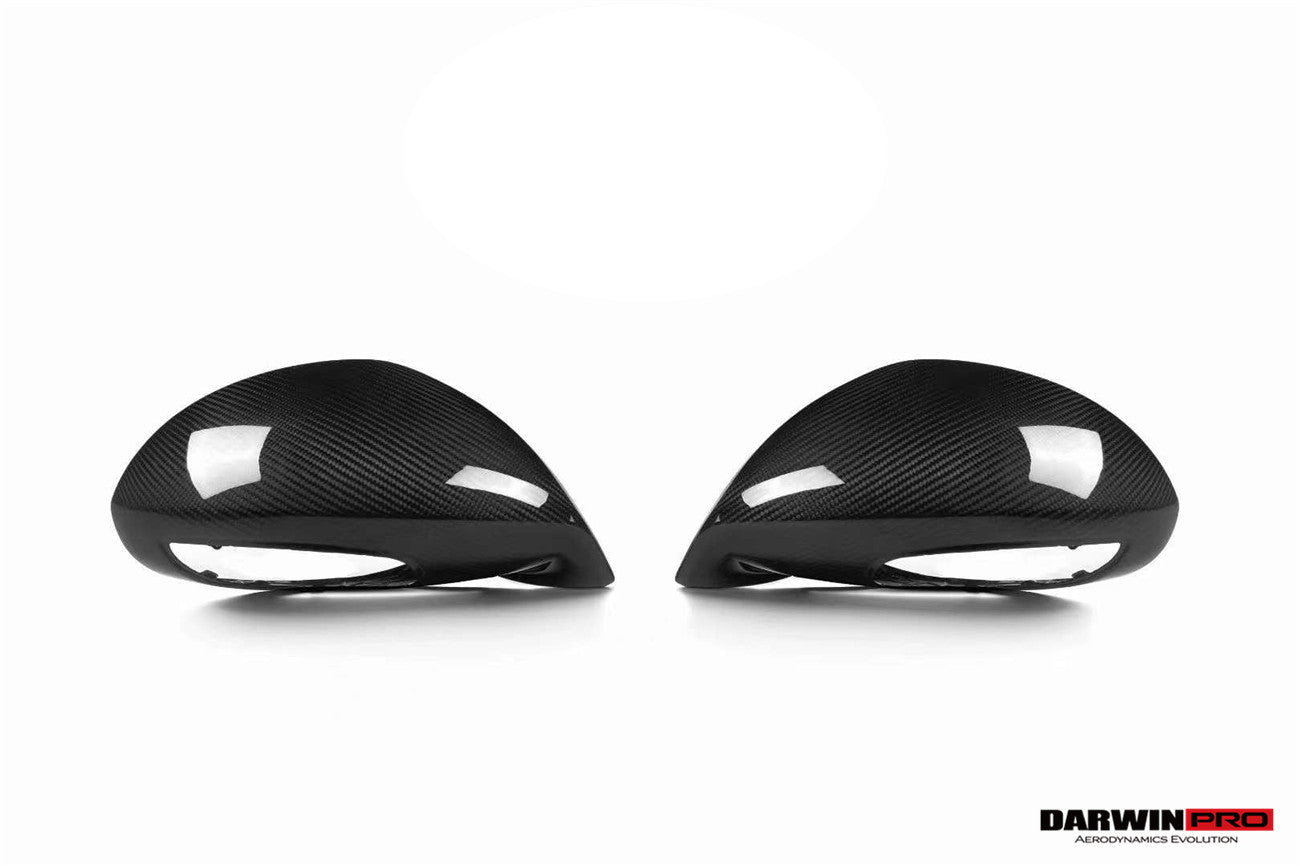 DarwinPRO 2012-2019 Porsche 911 991 Carrera, Cabriolet,  Targa, Turbo | 981 Cayman, Boxster OEM Sport Style Dry Carbon Fiber Mirror Housing Replacement