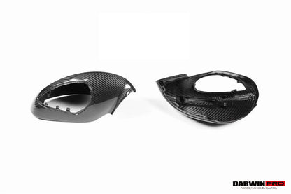 DarwinPRO 2012-2019 Porsche 911 991 Carrera, Cabriolet,  Targa, Turbo | 981 Cayman, Boxster OEM Sport Style Dry Carbon Fiber Mirror Housing Replacement