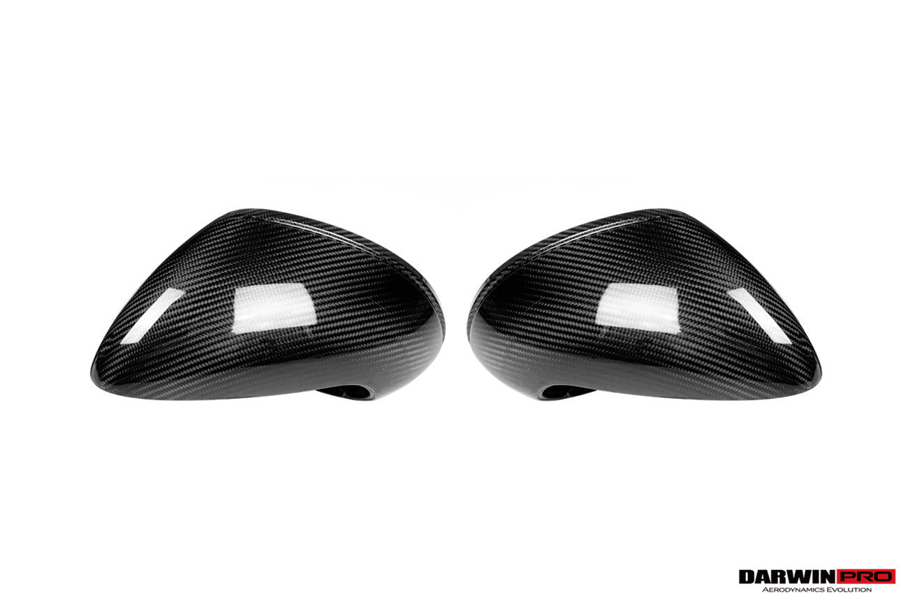 DarwinPRO 2012-2019 Porsche 911  Carrera, Targa,Cabriolet 991 | Cayman, Boxster 981 OEM Style Autoclave Carbon Fiber Mirror Housing Replacement