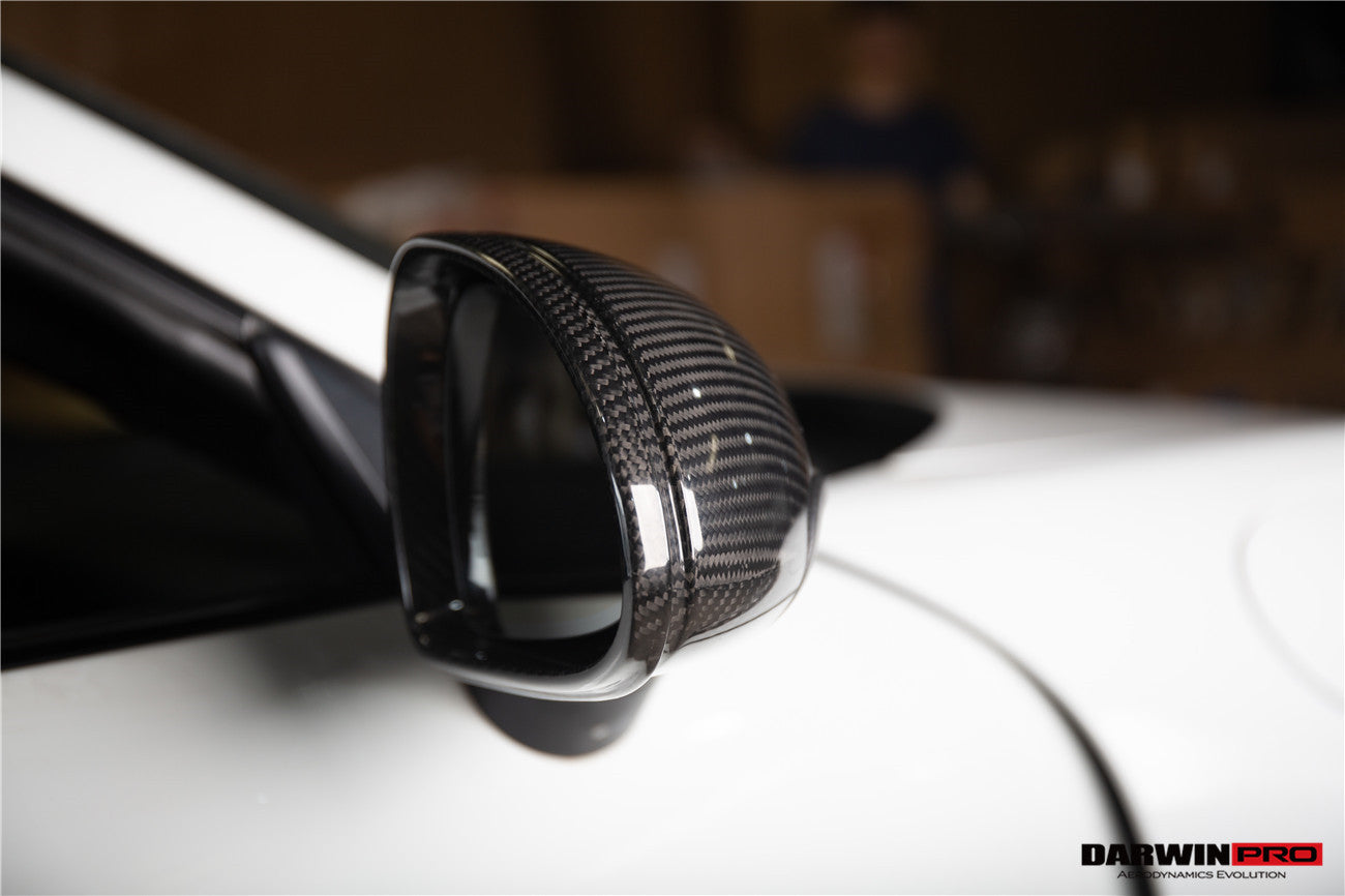 DarwinPRO 2012-2019 Porsche 911  Carrera, Targa,Cabriolet 991 | Cayman, Boxster 981 OEM Style Autoclave Carbon Fiber Mirror Housing Replacement