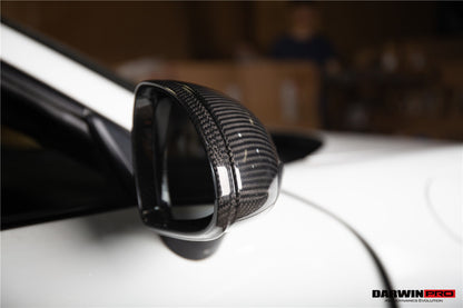 DarwinPRO 2012-2019 Porsche 911  Carrera, Targa,Cabriolet 991 | Cayman, Boxster 981 OEM Style Autoclave Carbon Fiber Mirror Housing Replacement