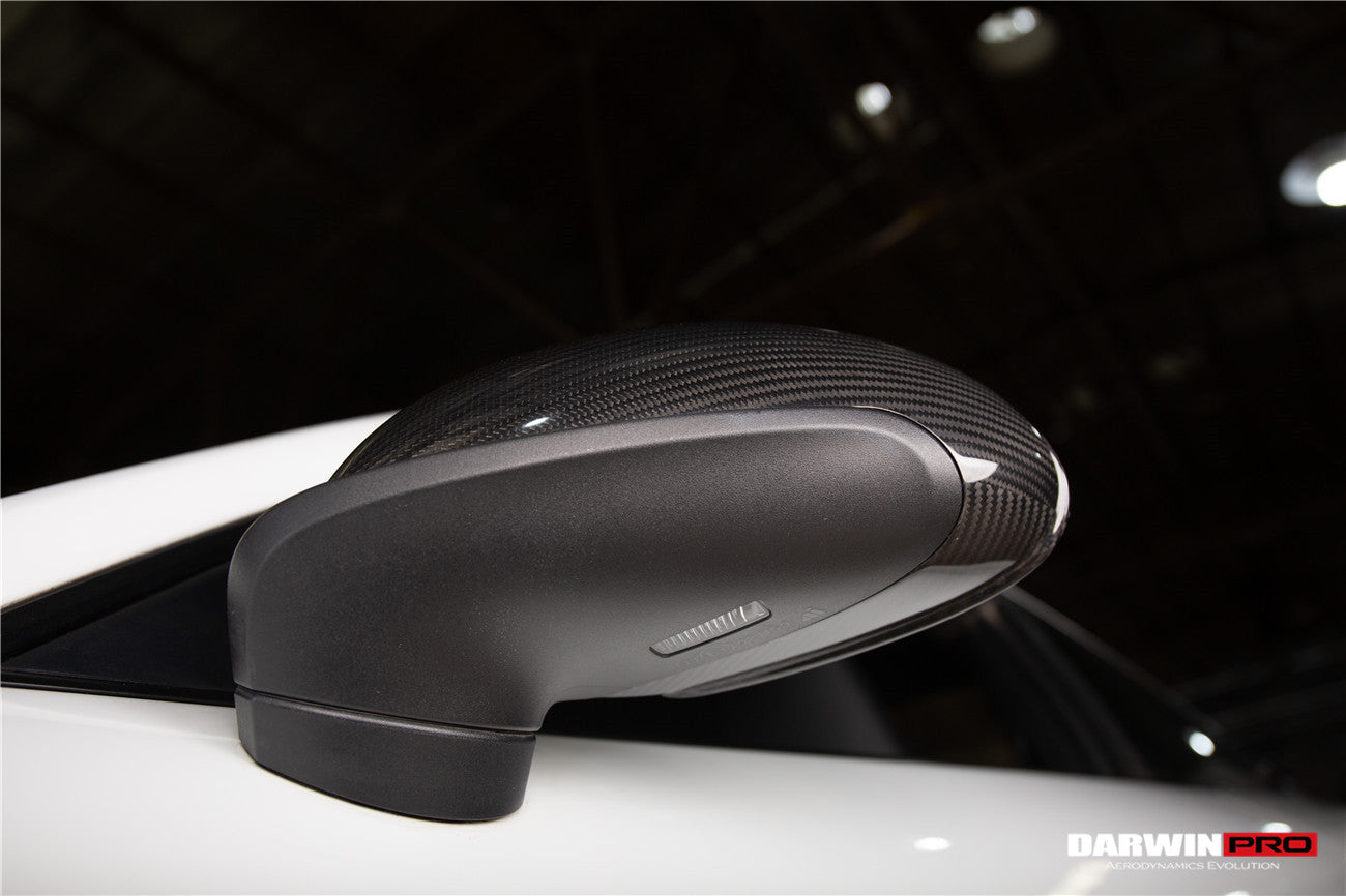 DarwinPRO 2012-2019 Porsche 911  Carrera, Targa,Cabriolet 991 | Cayman, Boxster 981 OEM Style Autoclave Carbon Fiber Mirror Housing Replacement