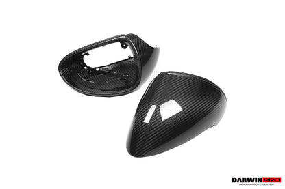 DarwinPRO 2012-2019 Porsche 911  Carrera, Targa,Cabriolet 991 | Cayman, Boxster 981 OEM Style Autoclave Carbon Fiber Mirror Housing Replacement