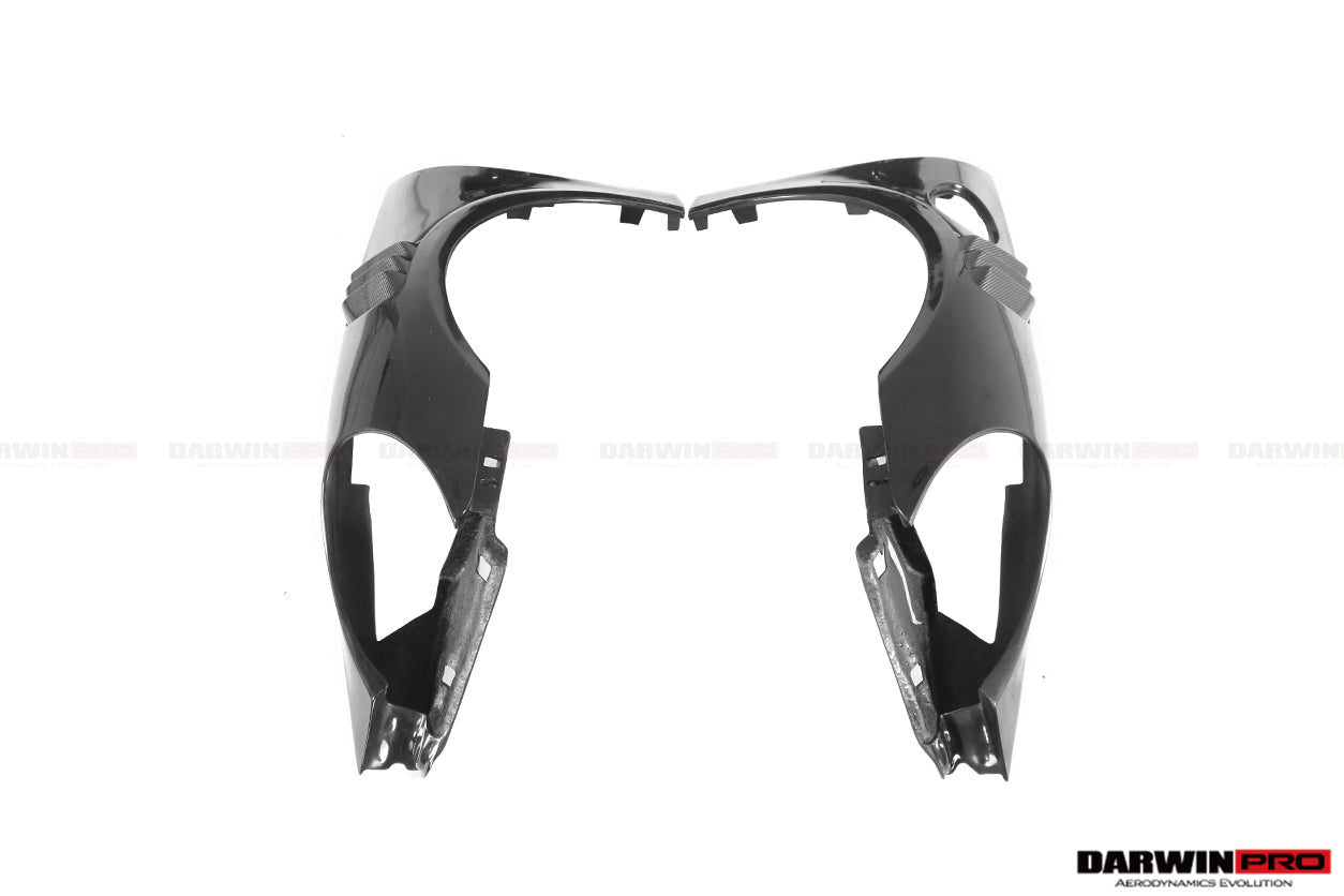 Guardabarros parcial de fibra de carbono DarwinPRO 2012-2015 Porsche 911 991.1 Carrera S Targa 4 4S GT3 Convert GT2RS Style