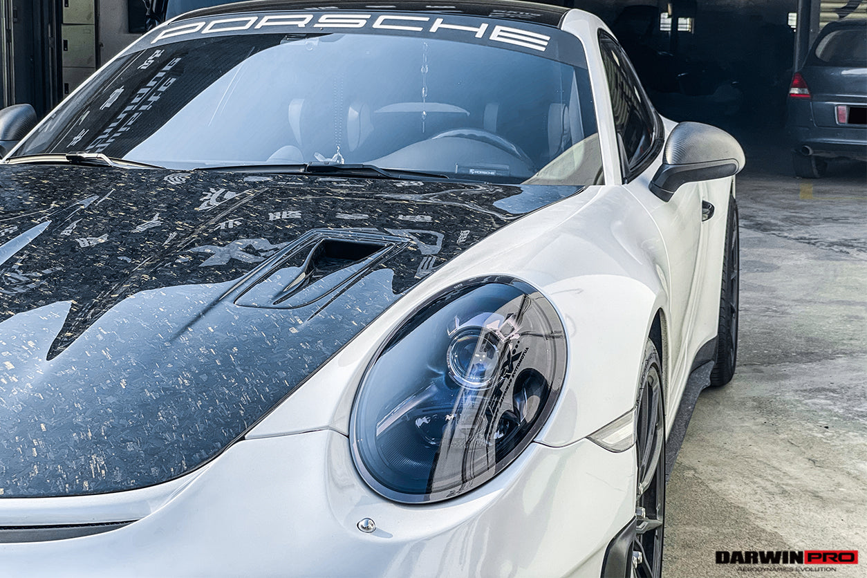 Capó de fibra de carbono DarwinPRO 2013-2019 para Porsche 911 991 Carrera, C2, C2S, C4, C4S, Targa, GT3 y Turbo GT2RS