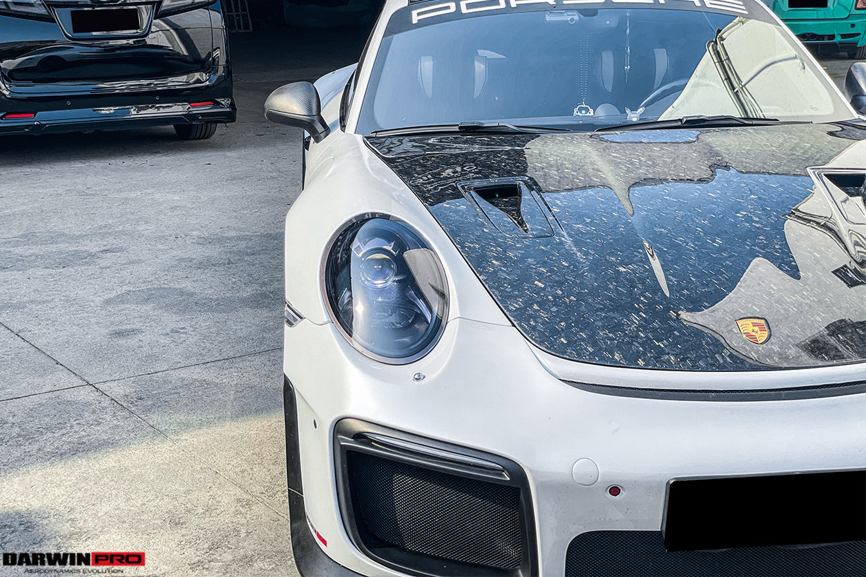 DarwinPRO 2012-2019 Porsche 991 Carrera S & Targa 4 & 4s & GT3 Convert GT2RS Style Carbon Fiber Hood