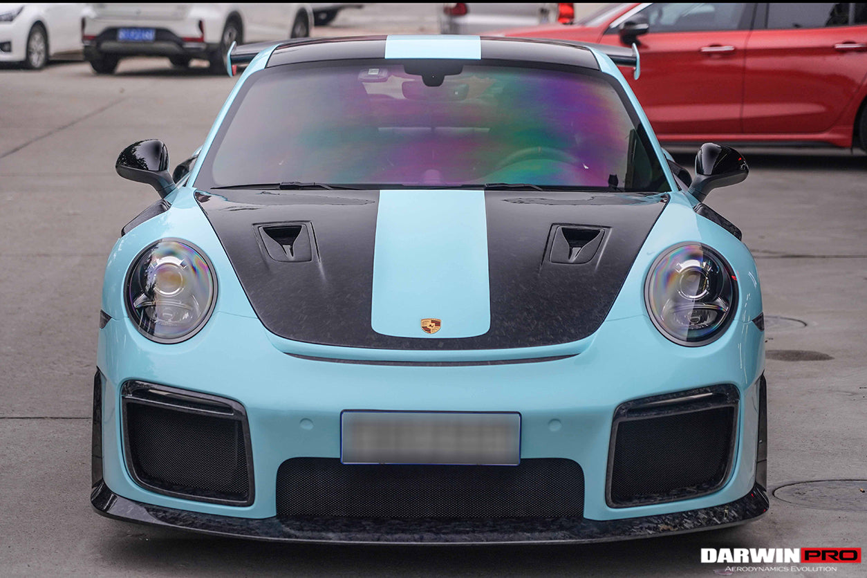 DarwinPRO 2016-2019 Porsche 911 991.2 Carrera S GT2RS-Style Partial Carbon Fiber Full Body Kit