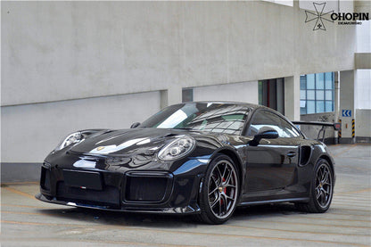 DarwinPRO 2013-2019 Porsche 911 991 Turbo S GT2RS Style Partial Carbon Fiber Front Bumper and Fender