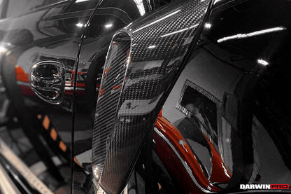 Tomas de aire laterales de fibra de carbono estilo Porsche 991 Turbo S GT2RS DarwinPRO 2013-2019