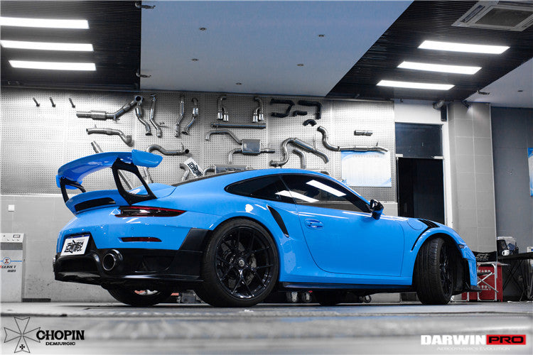 Parachoques trasero parcial de fibra de carbono DarwinPRO 2013-2019 Porsche 911 991 Turbo S GT2RS