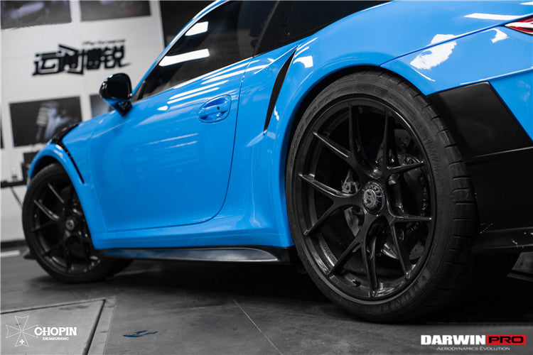 DarwinPRO 2013-2019 Porsche 991 Turbo S GT2RS Carbon Fiber Side Skirts
