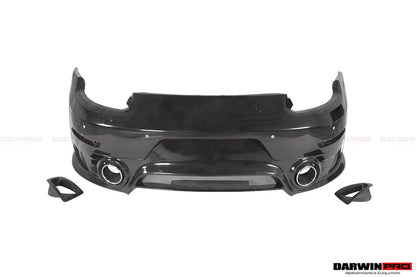 Parachoques trasero parcial de fibra de carbono DarwinPRO 2013-2019 Porsche 911 991 Turbo S GT2RS