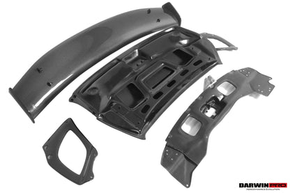 Alerón de maletero de fibra de carbono DarwinPRO 2013-2019 para Porsche 911 991.1 y 991.2 Turbo y S GT2RS