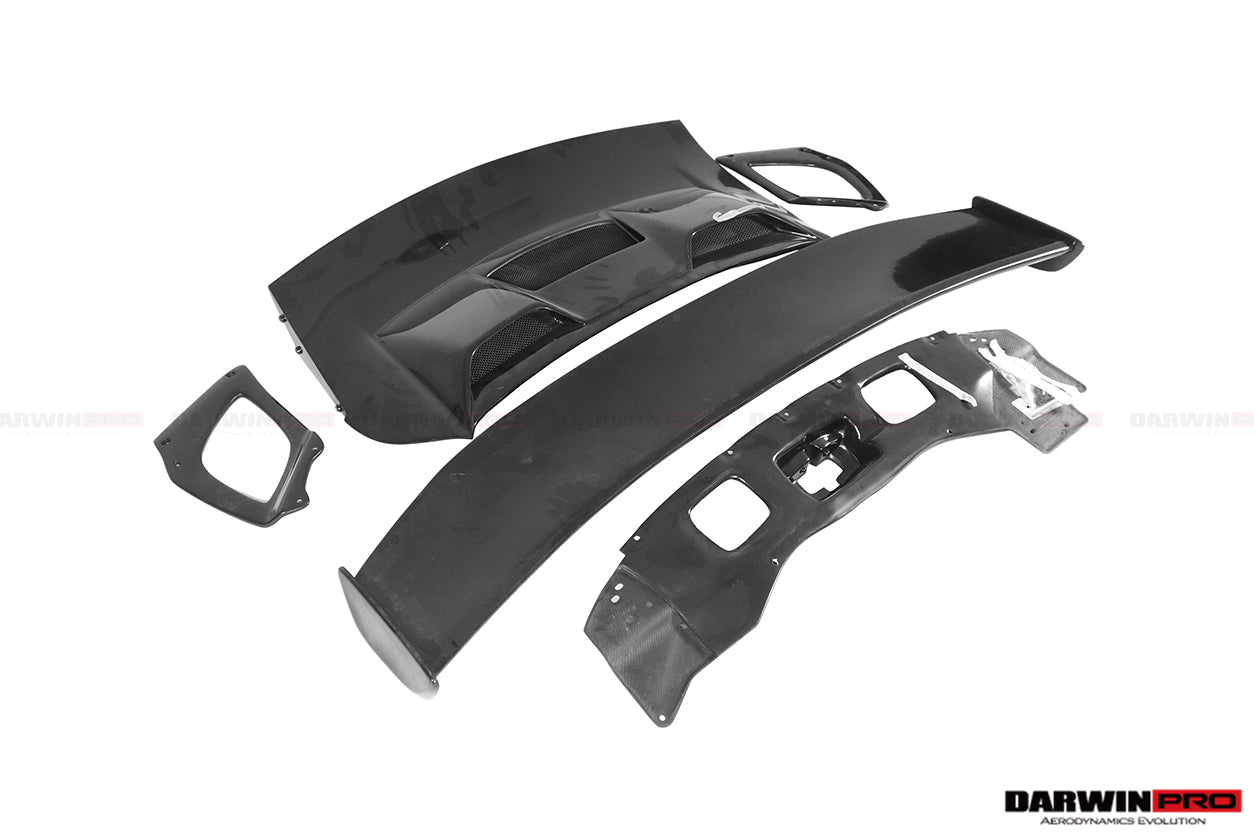 Alerón de maletero de fibra de carbono DarwinPRO 2013-2019 para Porsche 911 991.1 y 991.2 Turbo y S GT2RS
