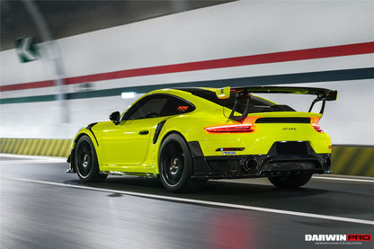 Parachoques trasero parcial de fibra de carbono DarwinPRO 2013-2019 Porsche 911 991 Turbo S GT2RS