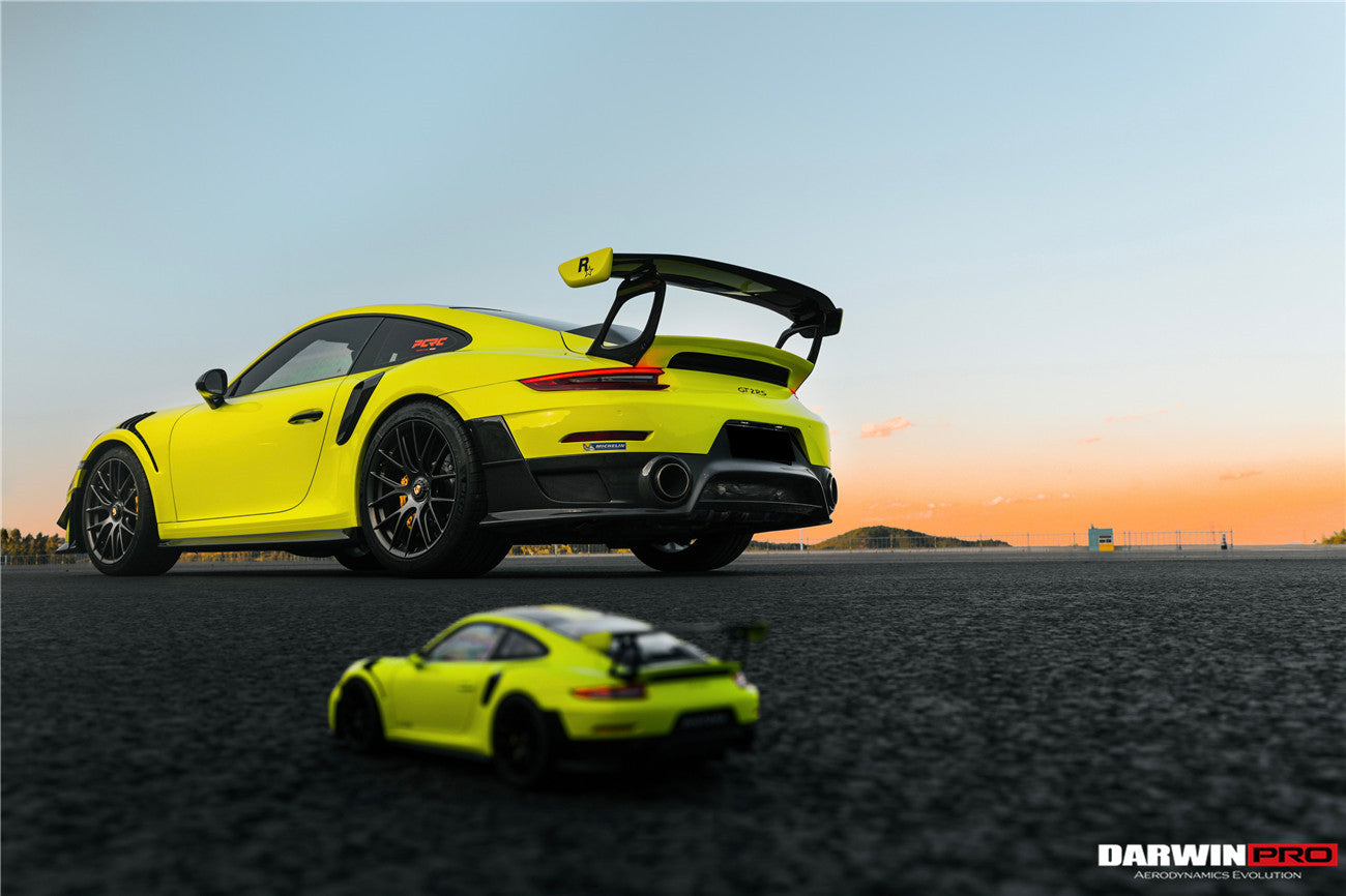 Parachoques trasero parcial de fibra de carbono DarwinPRO 2013-2019 Porsche 911 991 Turbo S GT2RS