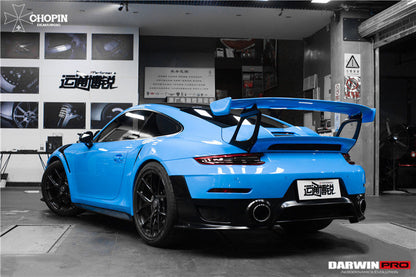 Parachoques trasero parcial de fibra de carbono DarwinPRO 2013-2019 Porsche 911 991 Turbo S GT2RS