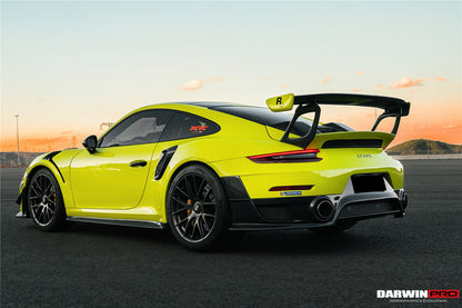 Parachoques trasero parcial de fibra de carbono DarwinPRO 2013-2019 Porsche 911 991 Turbo S GT2RS