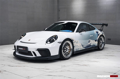 Faldones laterales de fibra de carbono DarwinPRO 2017-2019 Porsche 911 991.2 GT3 solo estilo BKSS