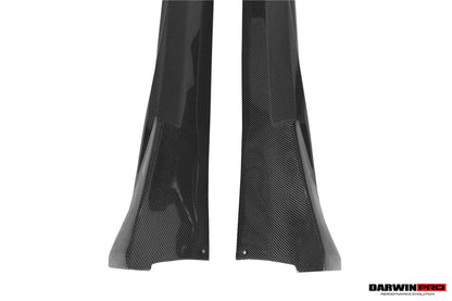 Faldones laterales de fibra de carbono DarwinPRO 2017-2019 Porsche 911 991.2 GT3 solo estilo BKSS