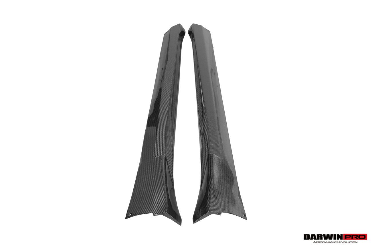 Faldones laterales de fibra de carbono DarwinPRO 2017-2019 Porsche 911 991.2 GT3 solo estilo BKSS