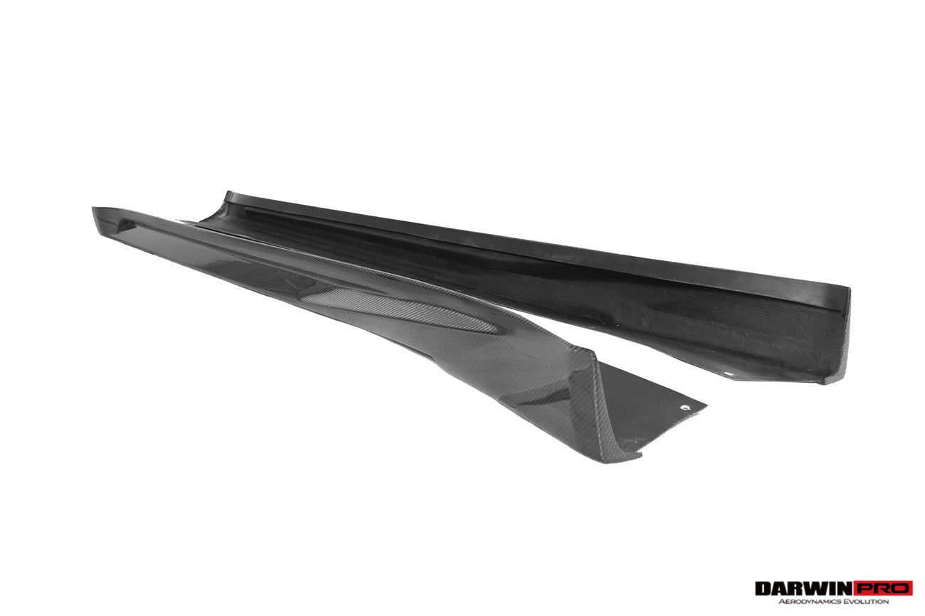 Faldones laterales de fibra de carbono DarwinPRO 2017-2019 Porsche 911 991.2 GT3 solo estilo BKSS