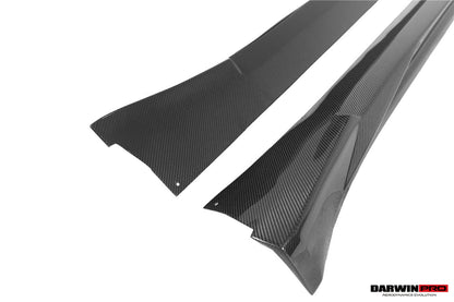 Faldones laterales de fibra de carbono DarwinPRO 2017-2019 Porsche 911 991.2 GT3 solo estilo BKSS