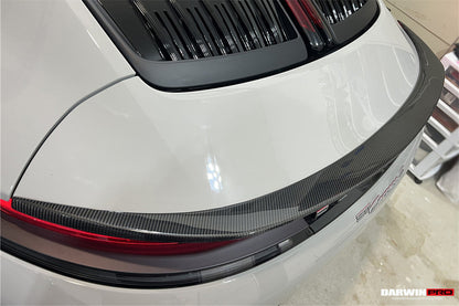 DarwinPRO 2019-2023 Porsche 911 992 Carrera S 4 4S Targa Cabriolet BKSS Style Trunk Wing
