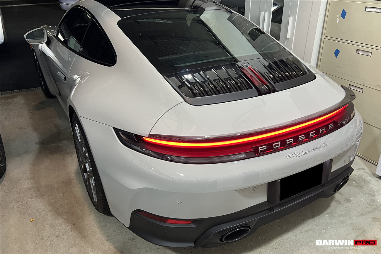 DarwinPRO 2019-2023 Porsche 911 992 Carrera S 4 4S Targa Cabriolet BKSS Style Trunk Wing