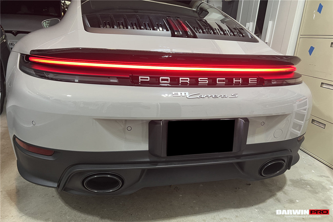 DarwinPRO 2019-2023 Porsche 911 992 Carrera S 4 4S Targa Cabriolet BKSS Style Trunk Wing