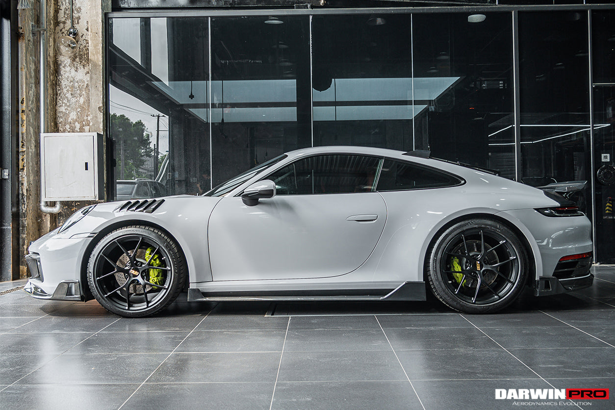 Faldones laterales DarwinPRO 2019-2023 Porsche 911 992 Carrera S, 4, 4S, Targa y Cabriolet estilo BKSS