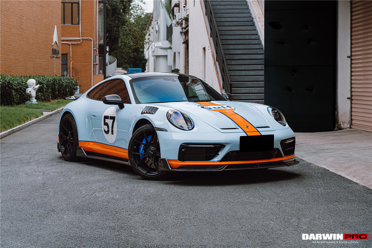 Faldones laterales DarwinPRO 2019-2023 Porsche 911 992 Carrera S, 4, 4S, Targa y Cabriolet estilo BKSS