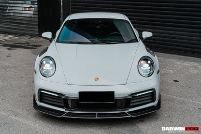 DarwinPRO 2019-2023 Porsche 911 992 Carrera S & 4 & 4S & Targa & Cabriolet BKSS Style Front Middle Lip