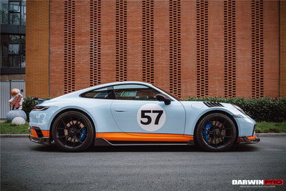Faldones laterales DarwinPRO 2019-2023 Porsche 911 992 Carrera S, 4, 4S, Targa y Cabriolet estilo BKSS