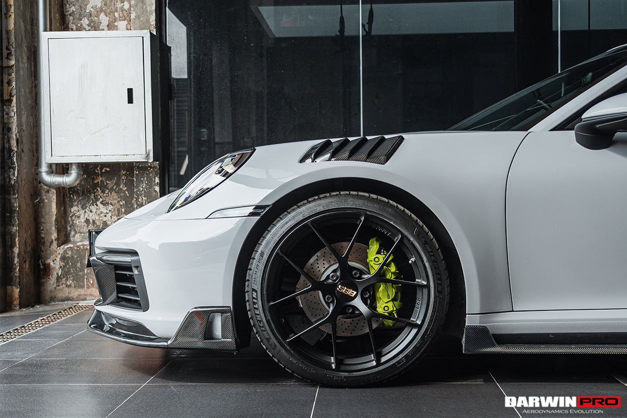 Guardabarros delantero DarwinPRO 2019-2023 Porsche 911 992 Carrera S, 4, 4S, Targa y Cabriolet estilo BKSS