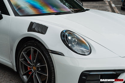 Guardabarros delantero DarwinPRO 2019-2023 Porsche 911 992 Carrera S, 4, 4S, Targa y Cabriolet estilo BKSS