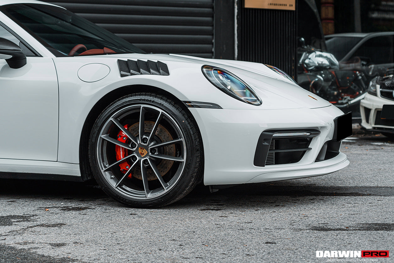 Guardabarros delantero DarwinPRO 2019-2023 Porsche 911 992 Carrera S, 4, 4S, Targa y Cabriolet estilo BKSS