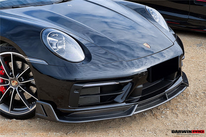 DarwinPRO 2019-2023 Porsche 911 992 Carrera Targa S 4 4S SD-Sport Design Modl BKSS Style Front Lip