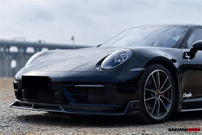 DarwinPRO 2019-2023 Porsche 911 992 Carrera Targa S 4 4S SD-Sport Design Modl BKSS Style Front Lip
