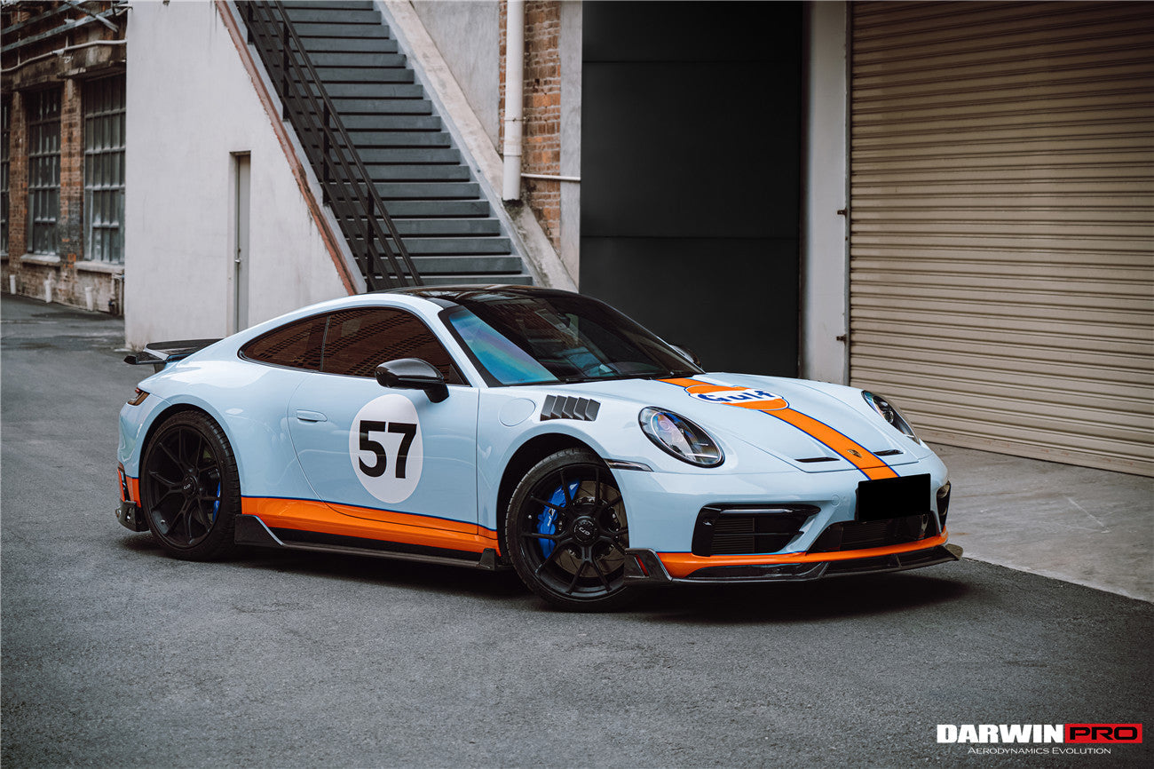Faldones laterales DarwinPRO 2019-2023 Porsche 911 992 Carrera S, 4, 4S, Targa y Cabriolet estilo BKSS