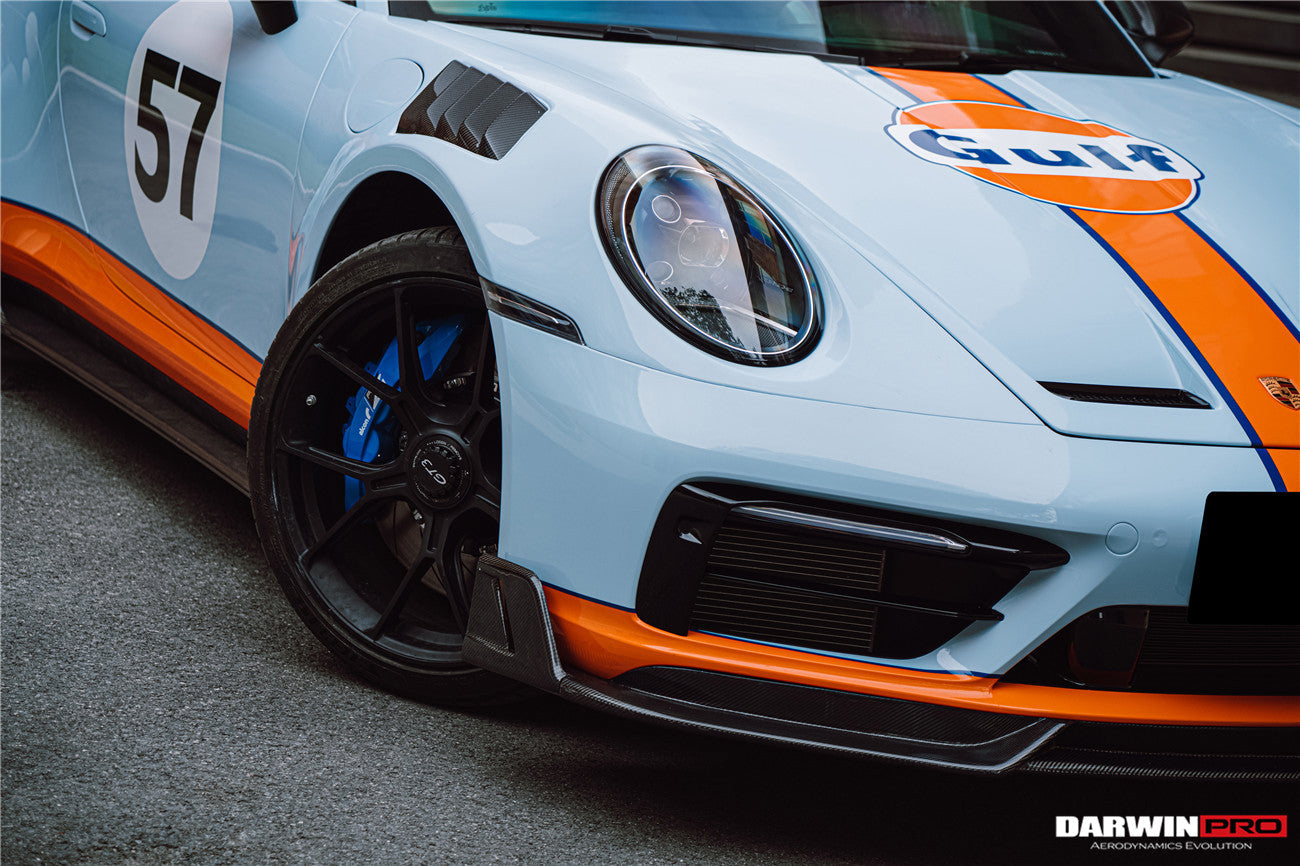 DarwinPRO 2019-2023 Porsche 911 992 Carrera Targa S 4 4S SD-Sport Design Modl BKSS Style Front Lip
