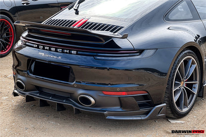 DarwinPRO 2019-2023 Porsche 911 992 Carrera y Targa S y 4 y 4S SD-Sport Design Modl BKSS Style Rear Lip